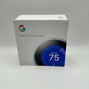 Google Nest 3rd Gen Smart Learning Wifi Thermostat A0013 w/ Wiring Base Tested